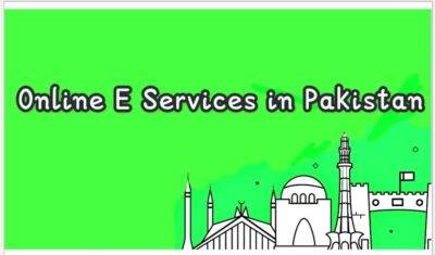 Online E services in Pakistan