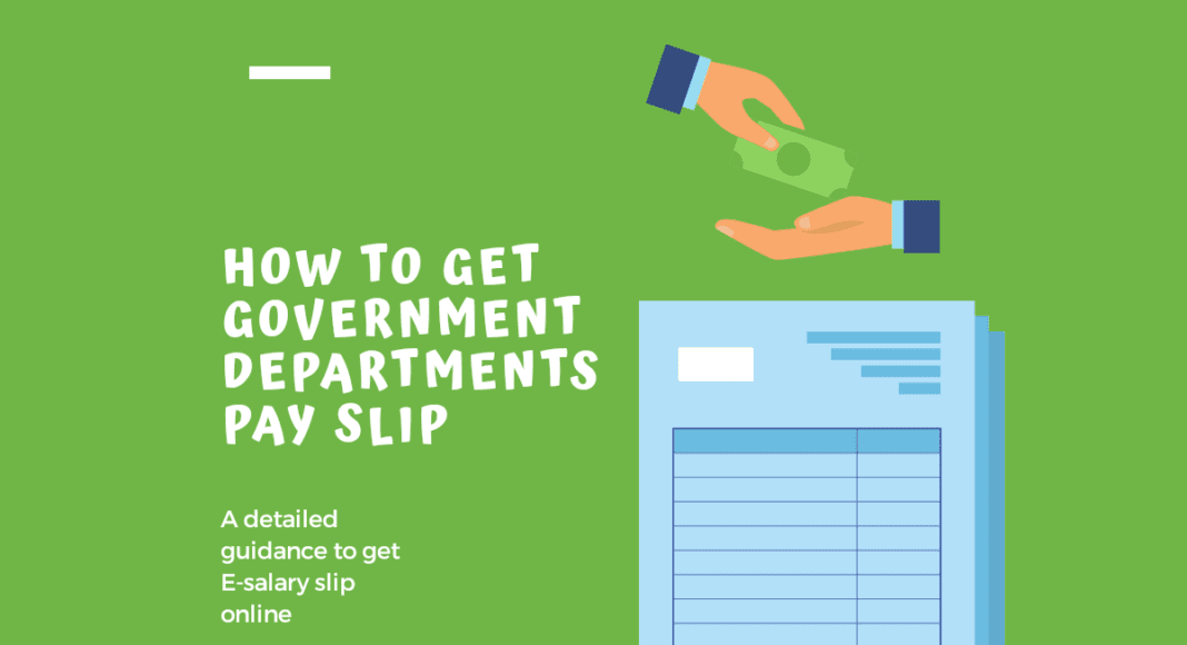 How to get online pay slip from PIFRA for government employees