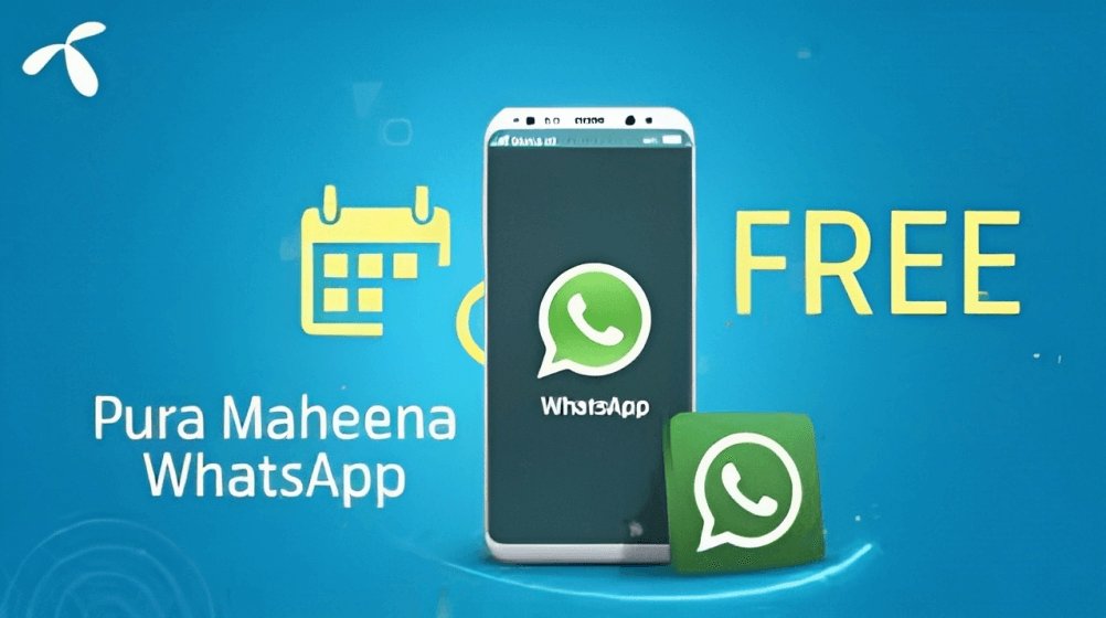 telenor free whatsapp code