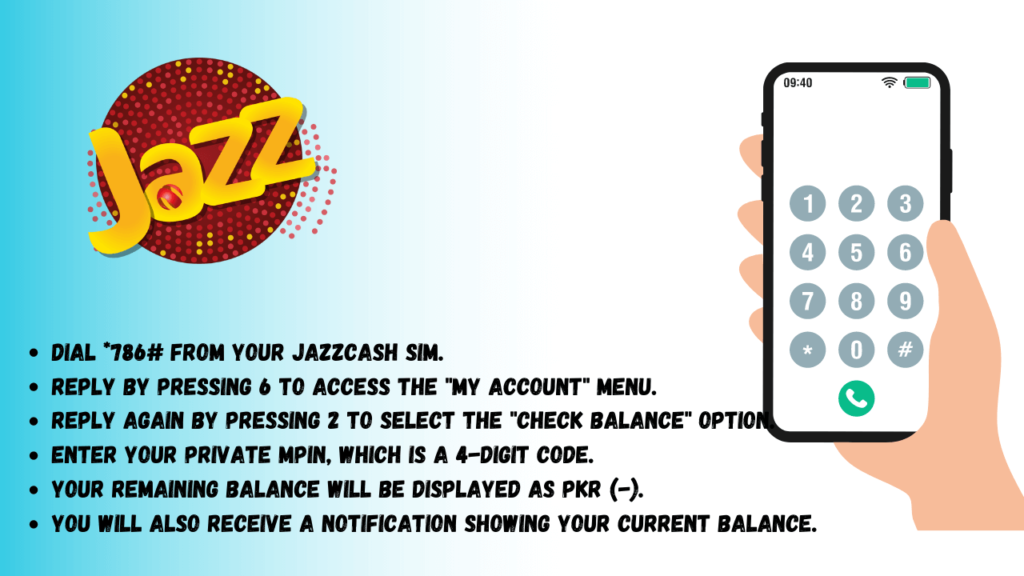 how to check jazzcash balance code