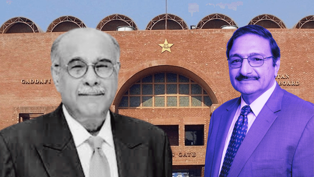 pcb pakistan chiamran ZAka Ashraf and Najam Sethi