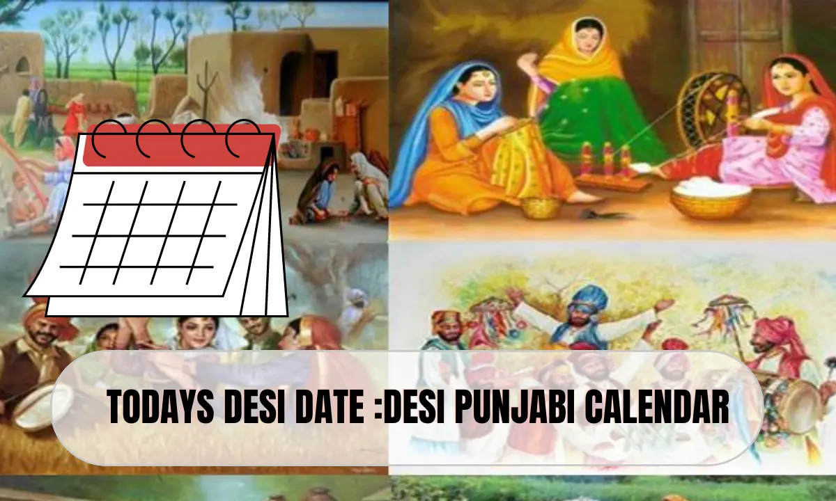 desi punjabi calender and todays desi date in pakistan