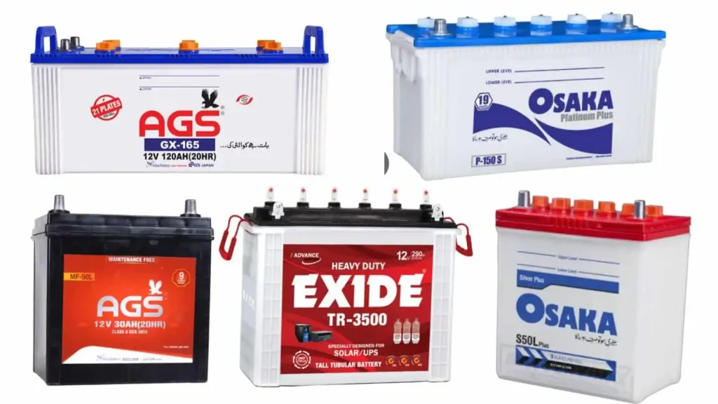 battery prices, Pakistan, Osaka batteries, AGS batteries, Exide batteries, Phoenix batteries, Volta batteries, battery comparison, latest battery prices 2024, car batteries, tubular batteries